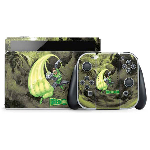 DC Comics Green Lantern Super Punch Nintendo Switch OLED (2021) Skin